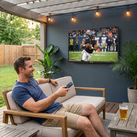 Outdoor TV, 43 Inch Waterproof Smart Outdoor Tvs, 4K, HDR 10, Weatherproof,1000Nits, Voice Assistant Remote, for Partial Sun Area(Deck Pro 3.0, Latest Model) — Lifestyle